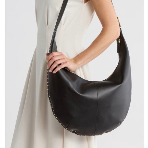 Madewell Handbags - Madewell The Essential Curve Shoulder Bag Leather True Black One Size NWOT